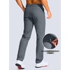 G Gradual Men’s Golf Pants 30″/32″/34″ Stretch Work Dress Pants Lightweight Casual Slacks with Zipper Pockets(Dusty Blue)