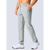 G Gradual Men’s Golf Pants 30″/32″/34″ Stretch Work Dress Pants Lightweight Casual Slacks with Zipper Pockets(Halo Grey)