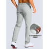 G Gradual Men’s Golf Pants 30″/32″/34″ Stretch Work Dress Pants Lightweight Casual Slacks with Zipper Pockets(Halo Grey)