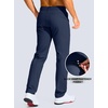 G Gradual Men’s Golf Pants 30″/32″/34″ Stretch Work Dress Pants Lightweight Casual Slacks with Zipper Pockets(Navy)