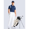 G Gradual Men’s Golf Pants 30″/32″/34″ Stretch Work Dress Pants Lightweight Casual Slacks with Zipper Pockets(White)