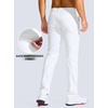 G Gradual Men’s Golf Pants 30″/32″/34″ Stretch Work Dress Pants Lightweight Casual Slacks with Zipper Pockets(White)