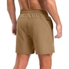 G Gradual Men’s Workout Gym Shorts with 2 Zipper Pockets 7″/ 5″/ 9″ Quick Dry Athletic Running Basketball Shorts for Men(Dark Khaki)