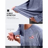 Men’s Sun Protection Shirts UPF 50+ Rash Guard for Men Swim Long Sleeve Hiking Fishing Athletic Workout Shirt(Flag)