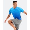 Men’s Sun Shirts UPF 50+ Swim Short Sleeve T-Shirts Workout Dry Fit Tee for Pool, Beach, Trip (Gradient Vivid Blue, XXL)