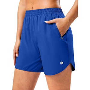 G Gradual 5″/7″ Athletic Running Shorts for Women 2 Zipper Pockets Lightweight Workout Gym Summer Dolphin Shorts with Liner(Royal Blue)