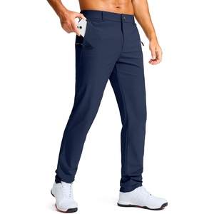 G Gradual Men’s Golf Pants 30″/32″/34″ Stretch Work Dress Pants Lightweight Casual Slacks with Zipper Pockets(Navy)