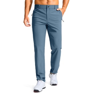 G Gradual Men’s Golf Pants 30″/32″/34″ Stretch Work Dress Pants Lightweight Casual Slacks with Zipper Pockets(Slate Blue)