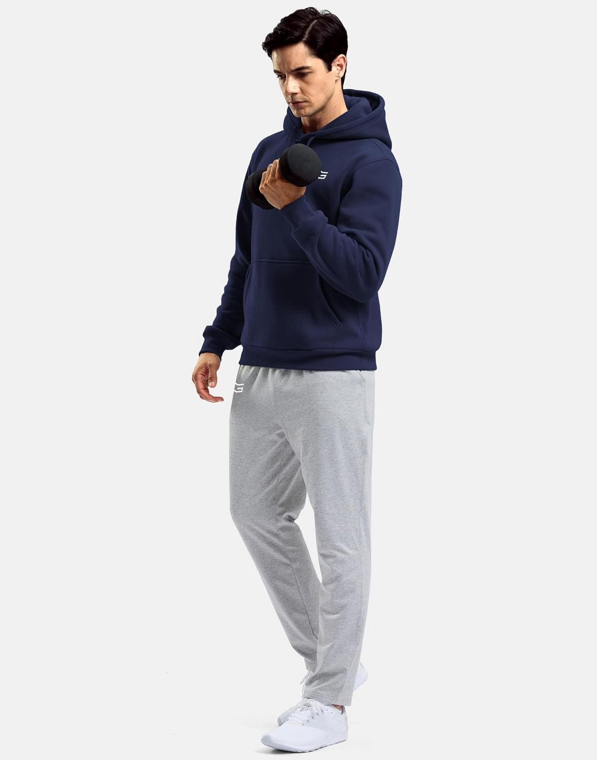 image:imageG Gradual Mens Fleece Hoodies Pullover Soft Warm Athletic Workout Gym Hooded Sweatshirt for Men with PocketsG Navy