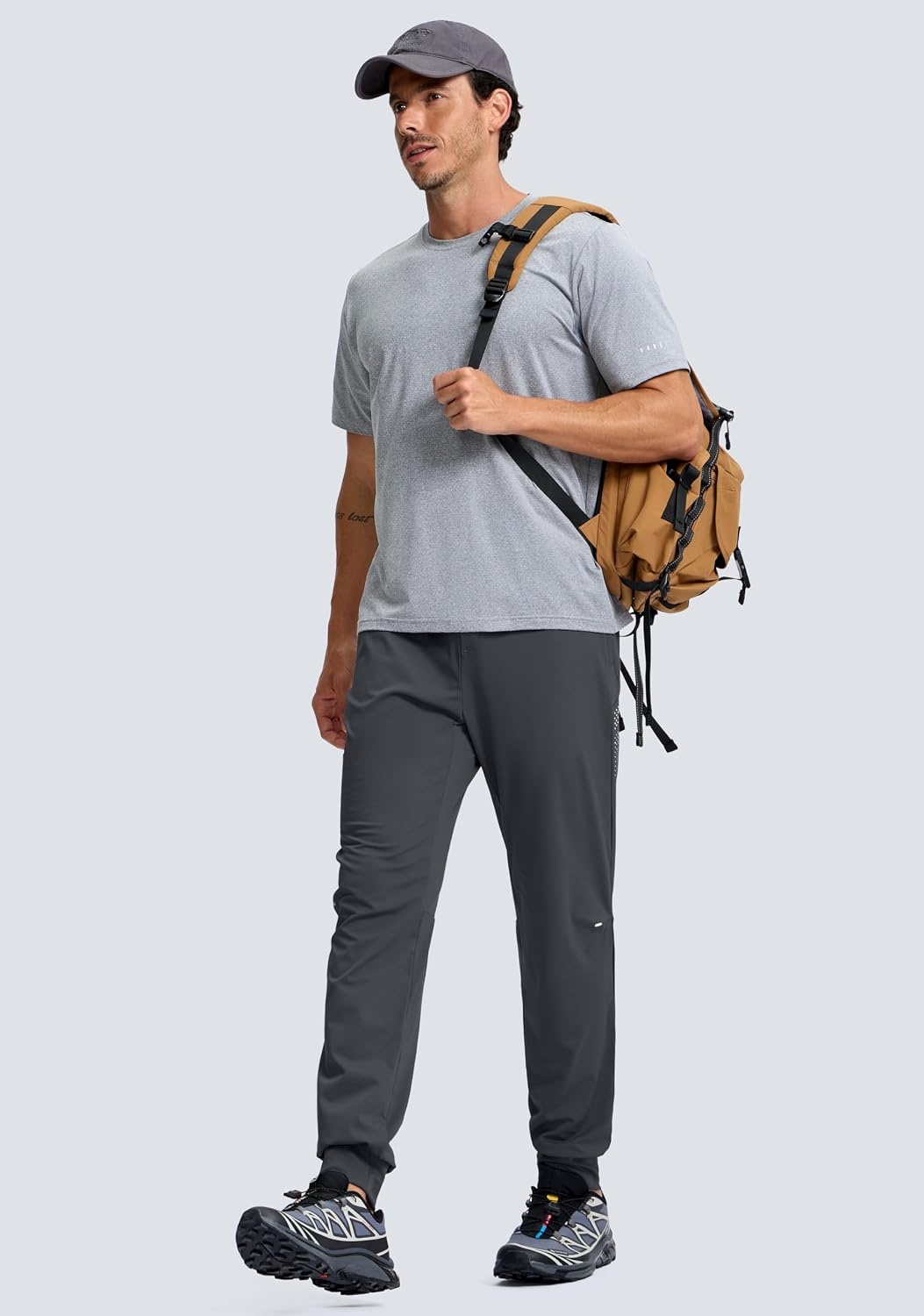 image:imageG Gradual Mens Joggers with Zipper Pockets Athletic Workout Gym Pants Stretch Running Track Jogging Sweatpants for MenDark Grey