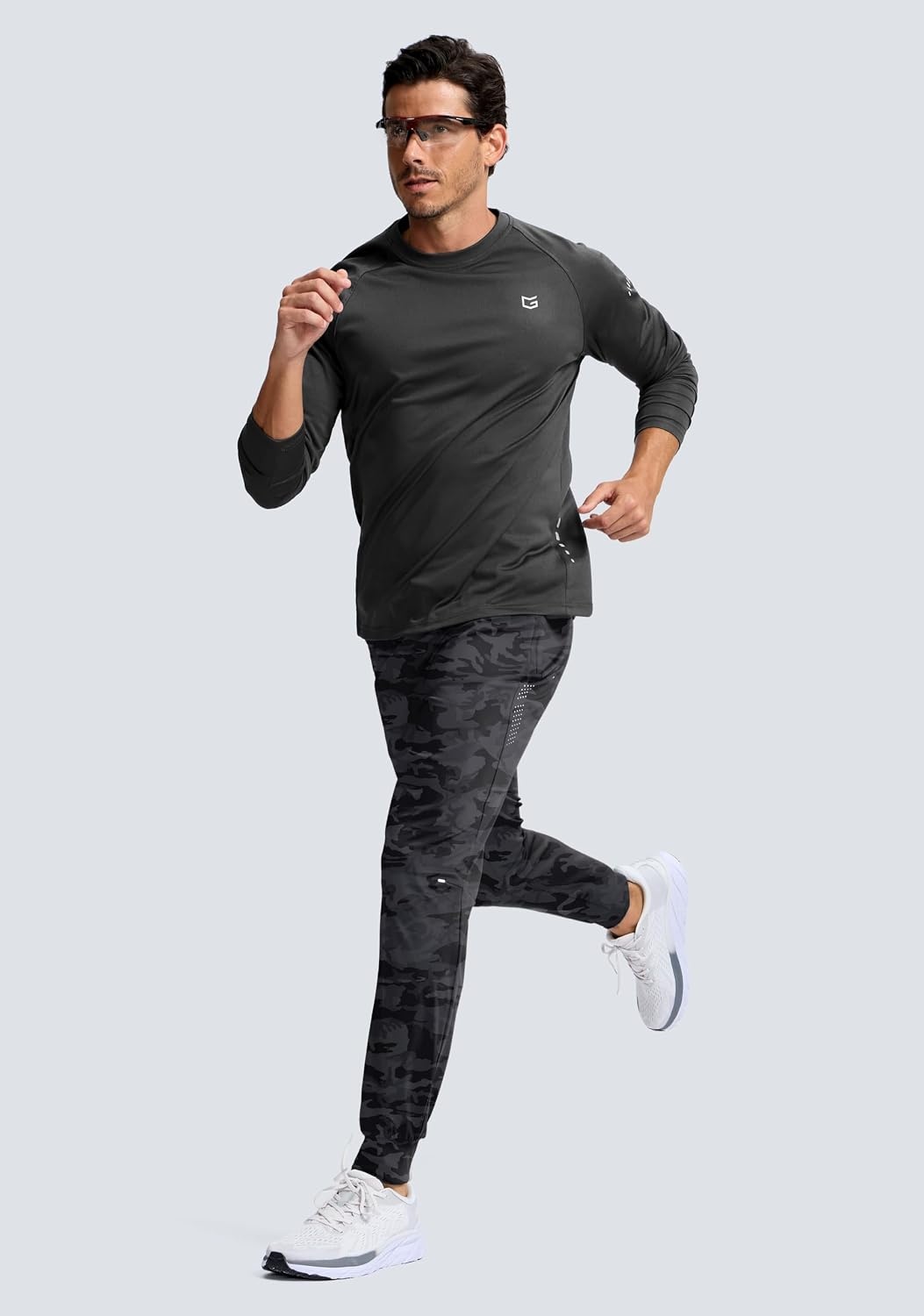 image:imageG Gradual Mens Joggers with Zipper Pockets Athletic Workout Gym Pants Stretch Running Track Jogging Sweatpants for MenGrey Camo