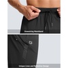 G Gradual Men’s Joggers with Zipper Pockets Athletic Workout Gym Pants Stretch Running Track Jogging Sweatpants for Men(Black)