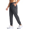 G Gradual Men’s Joggers with Zipper Pockets Athletic Workout Gym Pants Stretch Running Track Jogging Sweatpants for Men(Dark Grey)