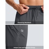 G Gradual Men’s Joggers with Zipper Pockets Athletic Workout Gym Pants Stretch Running Track Jogging Sweatpants for Men(Dark Grey)