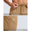 G Gradual Men’s Joggers with Zipper Pockets Athletic Workout Gym Pants Stretch Running Track Jogging Sweatpants for Men(Dark Khaki)