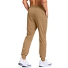 G Gradual Men’s Joggers with Zipper Pockets Athletic Workout Gym Pants Stretch Running Track Jogging Sweatpants for Men(Dark Khaki)