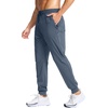 G Gradual Men’s Joggers with Zipper Pockets Athletic Workout Gym Pants Stretch Running Track Jogging Sweatpants for Men(Dusty Blue)