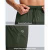 G Gradual Men’s Joggers with Zipper Pockets Athletic Workout Gym Pants Stretch Running Track Jogging Sweatpants for Men(Olive Green)