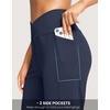 G Gradual Women’s 14″ Bermuda Long Shorts Knee Length High Waisted Athletic Shorts with Pockets Stretch Casual Summer Walking(B Navy)