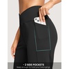 G Gradual Women’s 14″ Bermuda Long Shorts Knee Length High Waisted Athletic Shorts with Pockets Stretch Casual Summer Walking(Black)