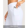 G Gradual Women’s 14″ Bermuda Long Shorts Knee Length High Waisted Athletic Shorts with Pockets Stretch Casual Summer Walking(C White)