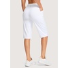 G Gradual Women’s 14″ Bermuda Long Shorts Knee Length High Waisted Athletic Shorts with Pockets Stretch Casual Summer Walking(C White)