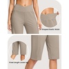 G Gradual Women’s 14″ Bermuda Long Shorts Knee Length High Waisted Athletic Shorts with Pockets Stretch Casual Summer Walking(Dark Khaki)