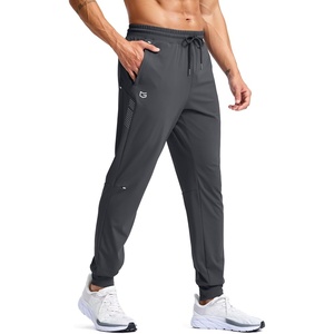 G Gradual Men’s Joggers with Zipper Pockets Athletic Workout Gym Pants Stretch Running Track Jogging Sweatpants for Men(Dark Grey)