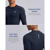 G Gradual Mens Compression Shirt Long Sleeve Moisture Wicking Running Gym Shirts for Men Athletic Workout Base Layer T-Shirt(Navy,M)