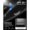 Men’s Sun Protection Hoodie Shirts Long Sleeve UPF 50+ Swim Shirts for Men Rash Guard Fishing Shirt Quick Dry(Black)