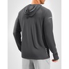 Men’s Sun Protection Hoodie Shirts Long Sleeve UPF 50+ Swim Shirts for Men Rash Guard Fishing Shirt Quick Dry(Dark Grey)