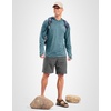 Men’s Sun Protection Hoodie Shirts Long Sleeve UPF 50+ Swim Shirts for Men Rash Guard Fishing Shirt Quick Dry(Heather Aquamarine)