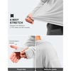Men’s Sun Protection Hoodie Shirts Long Sleeve UPF 50+ Swim Shirts for Men Rash Guard Fishing Shirt Quick Dry(Heather Bright Grey)