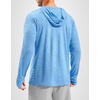 Men’s Sun Protection Hoodie Shirts Long Sleeve UPF 50+ Swim Shirts for Men Rash Guard Fishing Shirt Quick Dry(Heather Sky Blue)