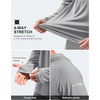 Men’s Sun Protection Hoodie Shirts Long Sleeve UPF 50+ Swim Shirts for Men Rash Guard Fishing Shirt Quick Dry(Light Grey)