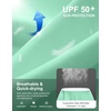 Men’s Sun Protection Hoodie Shirts Long Sleeve UPF 50+ Swim Shirts for Men Rash Guard Fishing Shirt Quick Dry(Mint Green)