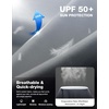 Men’s Sun Protection Long Sleeve Shirts UPF 50+(Gradient Grey Black)