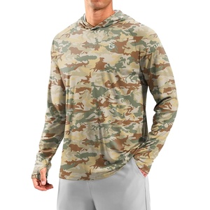 Men’s Sun Protection Hoodie Shirts Long Sleeve UPF 50+ Swim Shirts for Men Rash Guard Fishing Shirt Quick Dry(Olivine Camo)