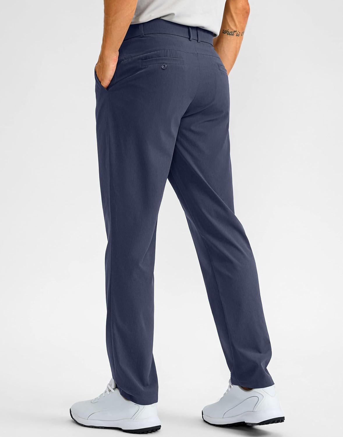 image:imageG Gradual Mens Golf Pants with 5 Pockets 303234 Lightweight Quick Dry Stretch Work Dress Pants Casual Slacks for MenNavyW35 L30