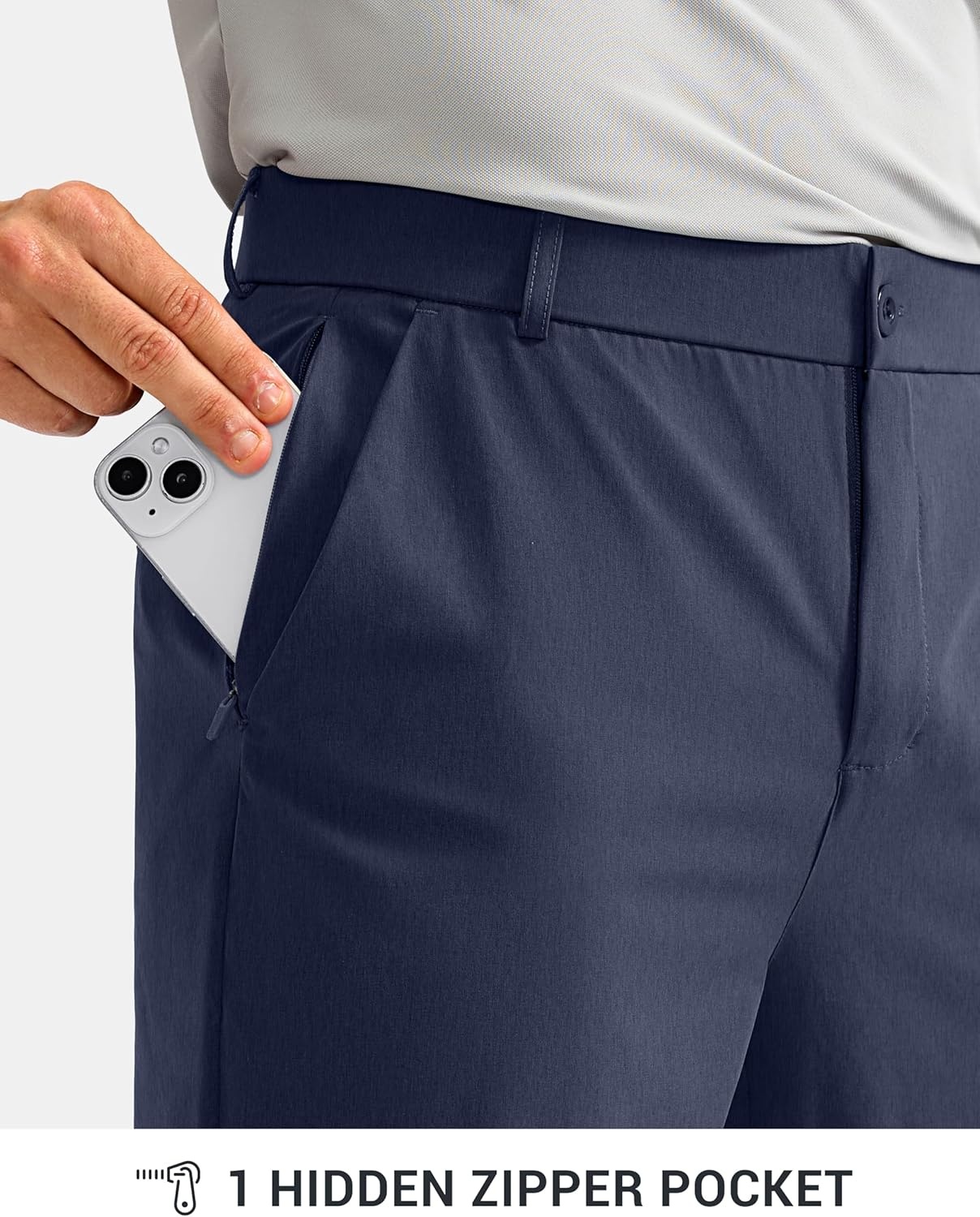 image:imageG Gradual Mens Golf Pants with 5 Pockets 303234 Lightweight Quick Dry Stretch Work Dress Pants Casual Slacks for MenNavyW35 L30