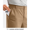 G Gradual Men’s Golf Pants with 5 Pockets 30″/32″/34″ Lightweight Quick Dry Stretch Work Dress Pants Casual Slacks for Men(Khaki Sand,W36 L30)
