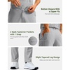 G Gradual Men’s Golf Pants with 5 Pockets 30″/32″/34″ Lightweight Quick Dry Stretch Work Dress Pants Casual Slacks for Men(Light Grey,W33 L30)