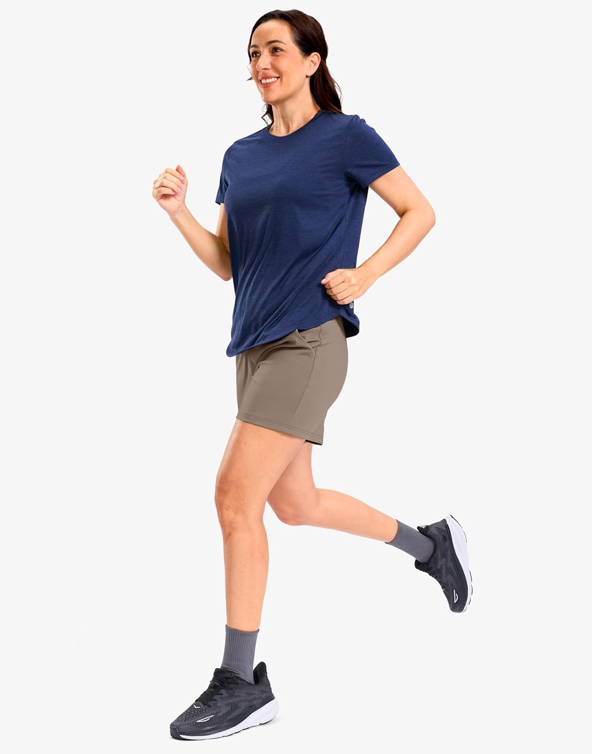 image:imageG Gradual Womens Bermuda Long Shorts with Pockets 975 High Waisted Shorts for Women Walking Athletic WorkoutDark Khaki