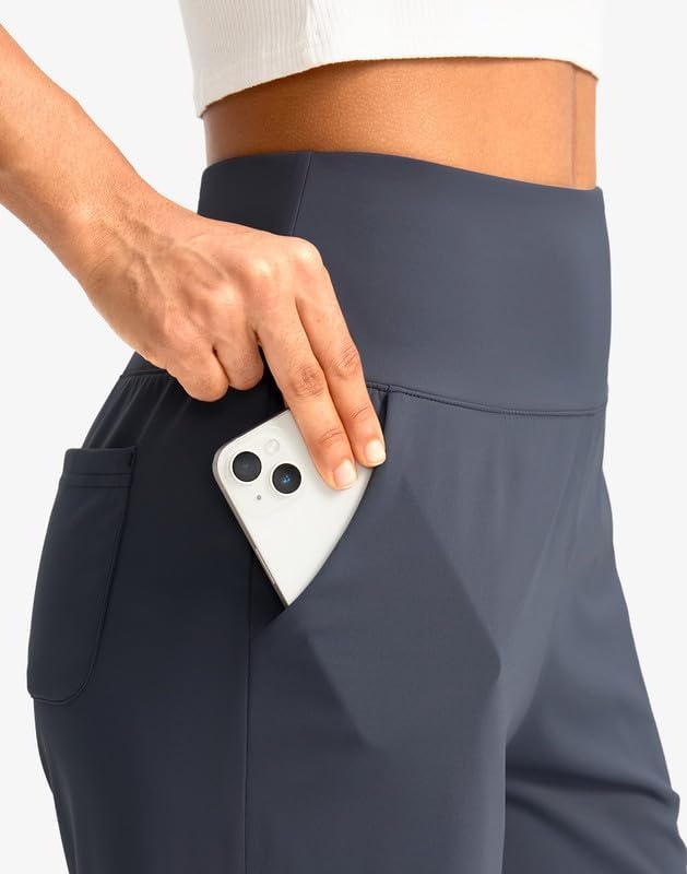image:imageG Gradual Womens Bermuda Long Shorts with Pockets 975 High Waisted Shorts for Women Walking Athletic WorkoutDusty Blue