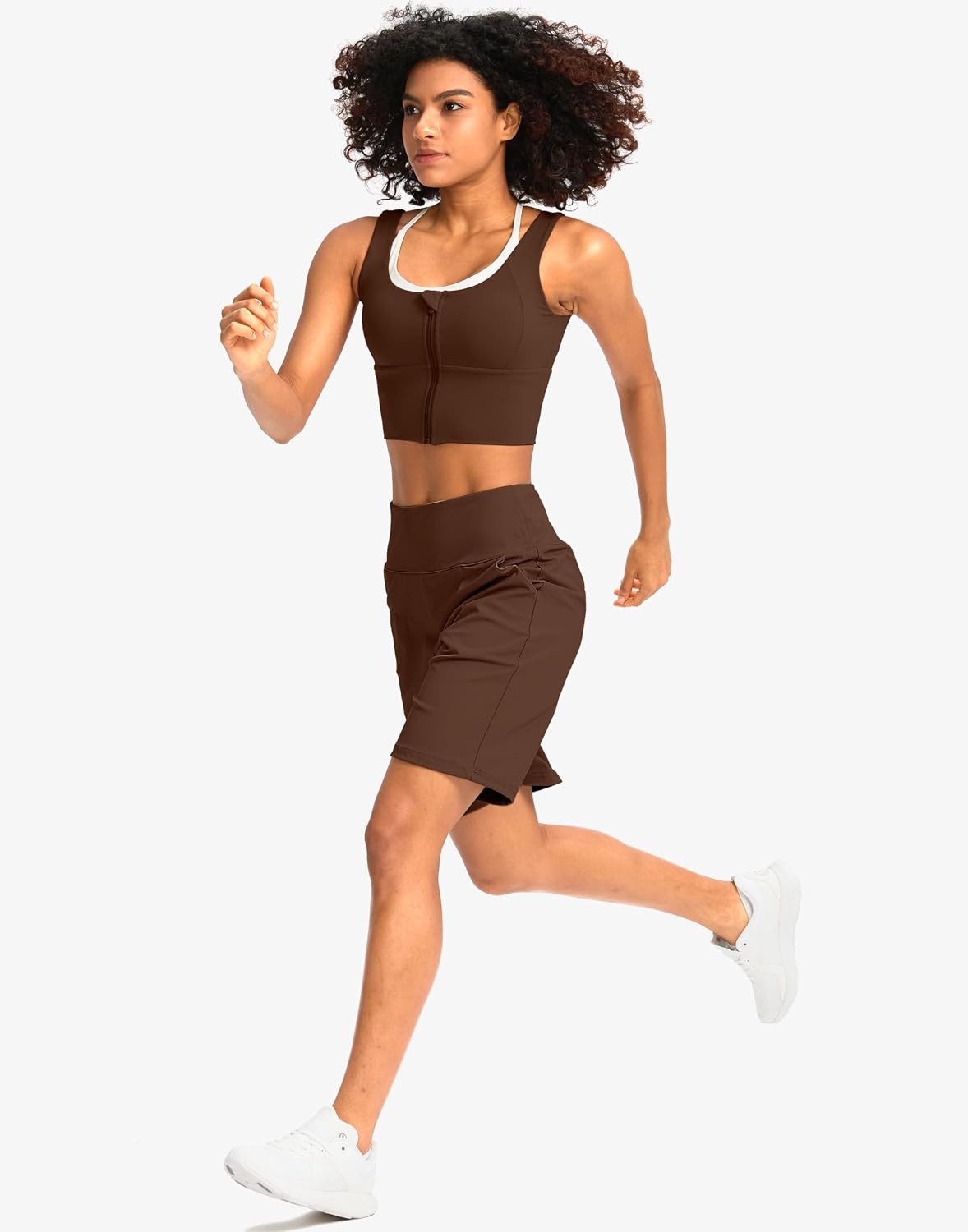 image:imageG Gradual Womens Bermuda Long Shorts with Pockets 975 High Waisted Shorts for Women Walking Athletic WorkoutEspresso