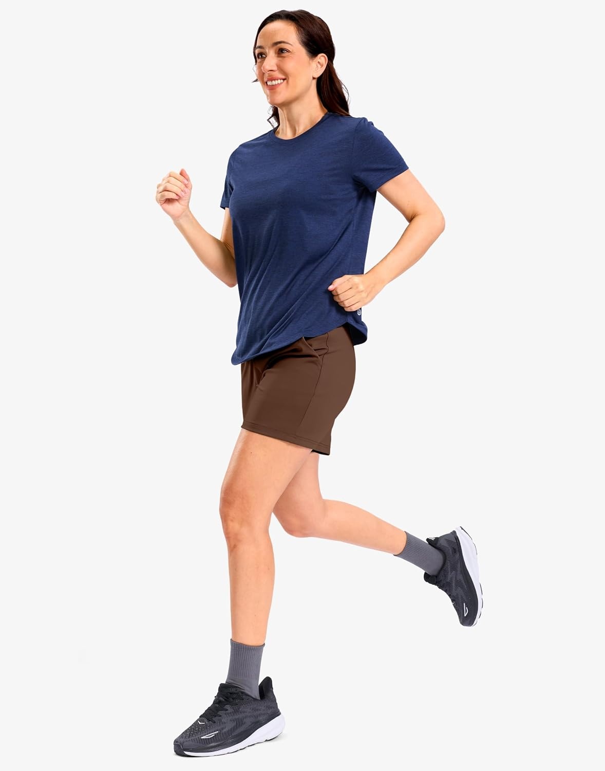 image:imageG Gradual Womens Bermuda Long Shorts with Pockets 975 High Waisted Shorts for Women Walking Athletic WorkoutEspresso