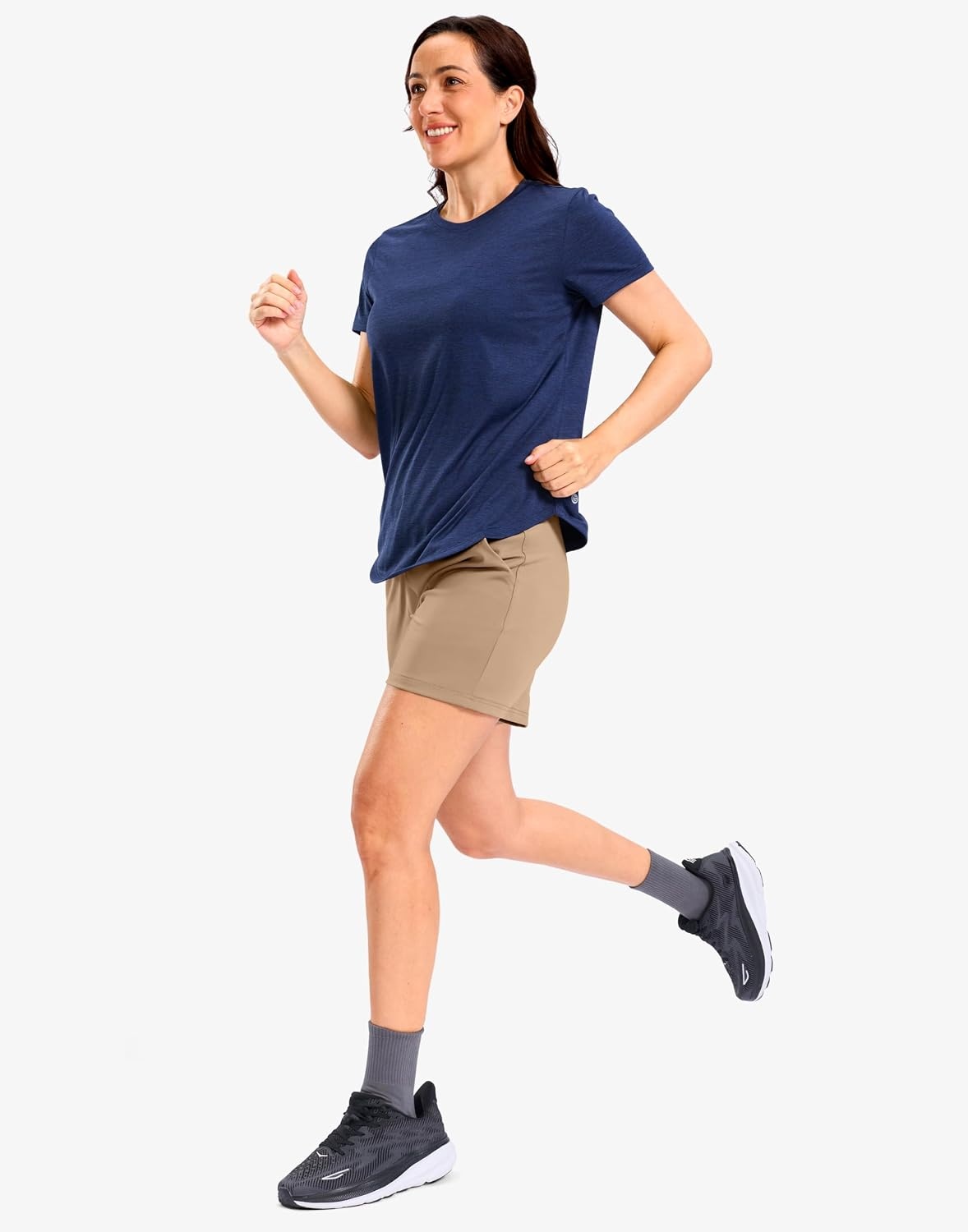 image:imageG Gradual Womens Bermuda Long Shorts with Pockets 975 High Waisted Shorts for Women Walking Athletic WorkoutKhaki