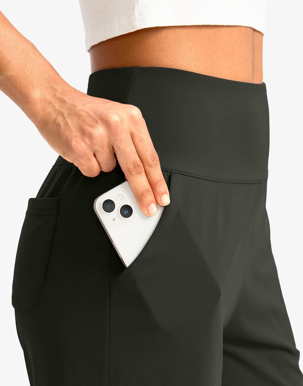 image:imageG Gradual Womens Bermuda Long Shorts with Pockets 975 High Waisted Shorts for Women Walking Athletic WorkoutOlive