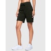 G Gradual Women’s 7″ Athletic Hiking Long Shorts with Pockets High Waisted Stretchy Bermuda Shorts for Women Workout Casual(Army Green)