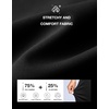 G Gradual Women’s 7″ Athletic Hiking Long Shorts with Pockets High Waisted Stretchy Bermuda Shorts for Women Workout Casual(Black)